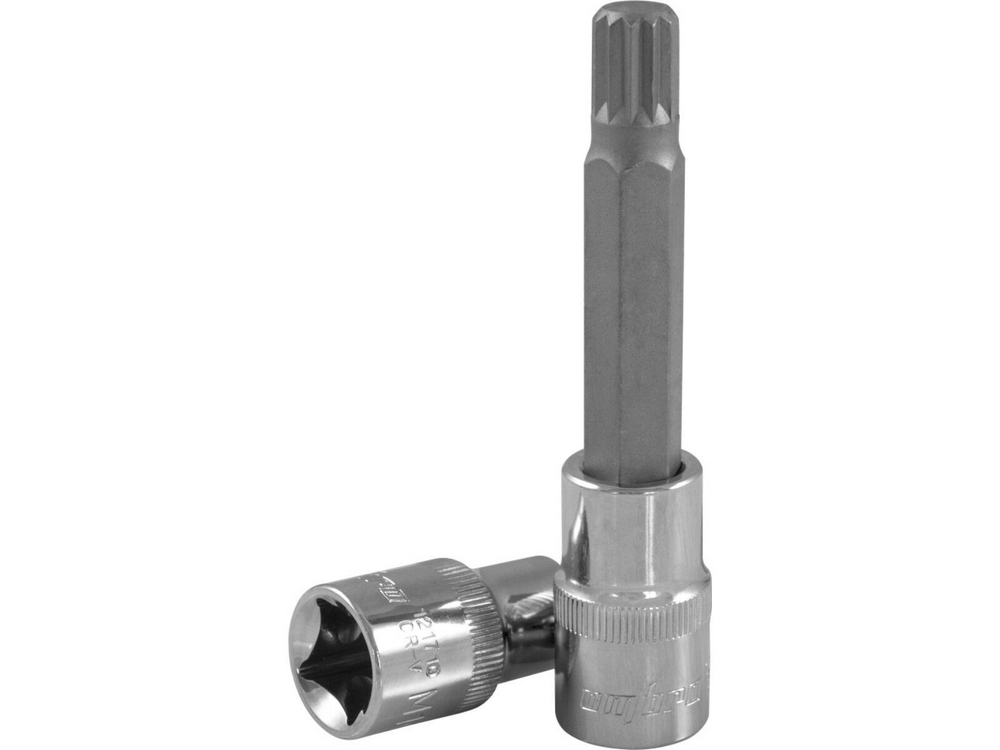 121709 Насадка торцевая 1/2"DR с вставкой-битой SPLINE, M9, 100 мм