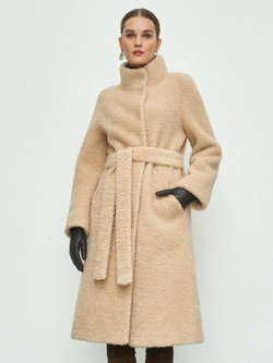 Пальто Тедди Шуба чебурашка Эко-шуба, SilverFox (арт. S2220-000)