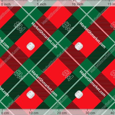 Шотландский тартан, красно зеленая клетка by JuliaPop 316 DPI