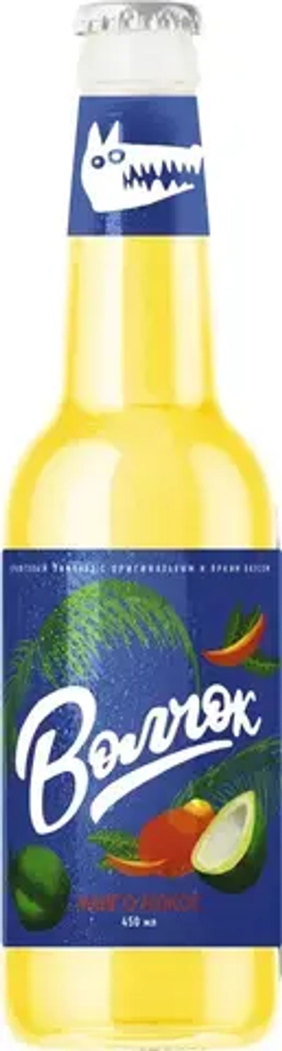 Лимонад крафтовый Волчок Манго-Кокос, 0,45 л