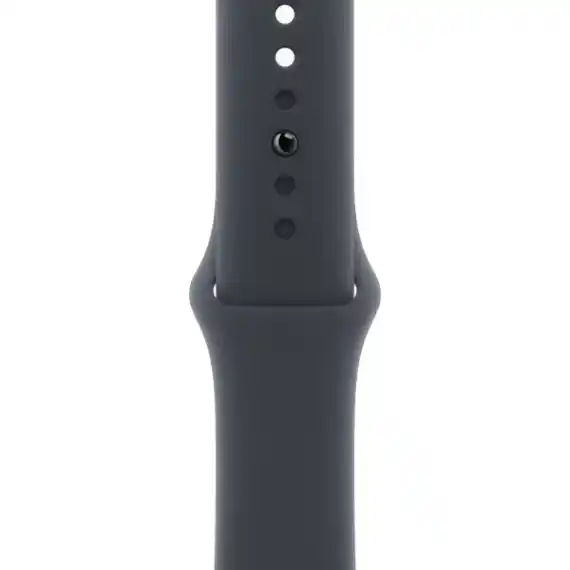 Умные часы Apple Watch SE 2024, 44 мм, корпус из алюминия цвета «полуночный черный», спортивный ремешок цвета «полуночный черный» M/L (MXEK3)