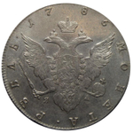 1 рубль 1786 года СПБ-ТI-ЯА.