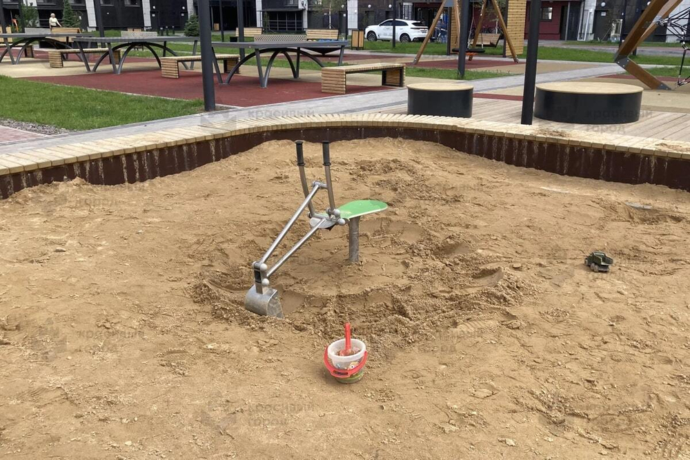 Игровой элемент Экскаватор-Жук зелёный