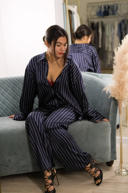 Пижама Vivis Felicity night/avorio синяя