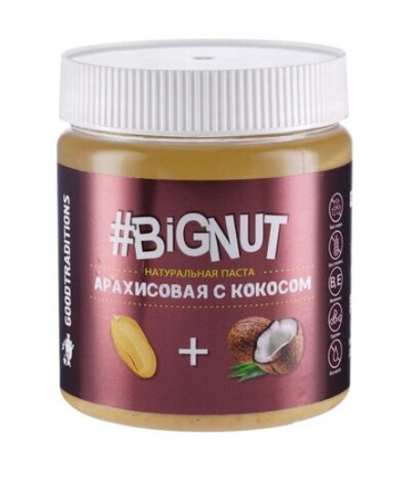 Арахисовая паста BIGNUT с кокосом 500гр.