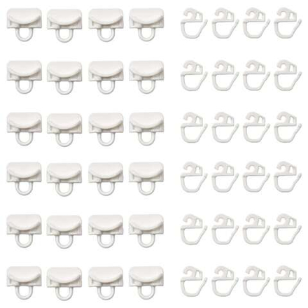 IKEA VIDGA  (ИКЕА ВИДГА)  -  Направляющие для штор и крючки, белый