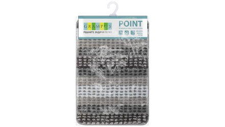 POINT Коврик для ванной 1-ый серый (40х60см) GR-5201K