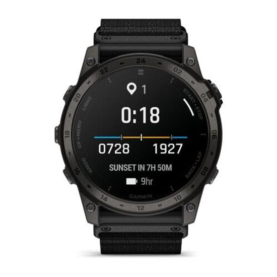 Умные часы Garmin Tactix 7 Amoled edition, черный нейлоновый ремешок