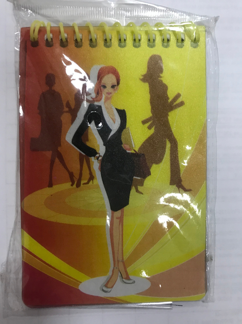Блокнот ''Современные девушки'' 8x 12см пл.обл,клет,48л. / FS BLB23