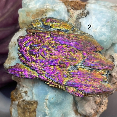 47660 Кианит черный с покрытием необработанный 47-53мм