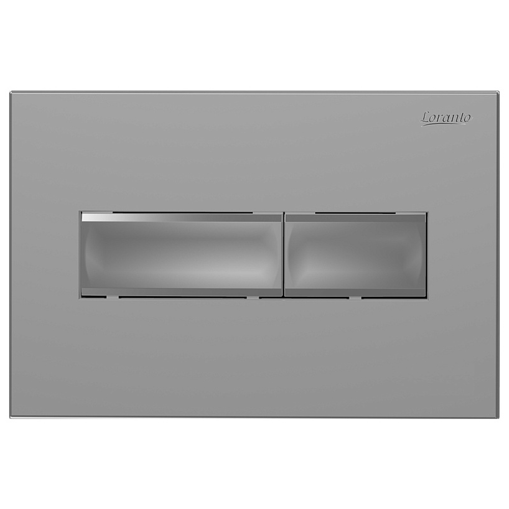 Сет: Инсталляция LORANTO prestige + Унитаз подвесной Azario Fatto безободковый, система смыва "Торнадо", c быстросъемным сиденьем микролифт + Кнопка к инсталляции Loranto Prestige Line, хром матовый (4551+AZ-1049WS+7521)