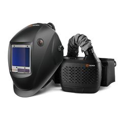 Маска сварщика Tecmen ADF 820S TM16 черная с подачей воздуха PAPR (с внешн. кнопкой режима зачистки)