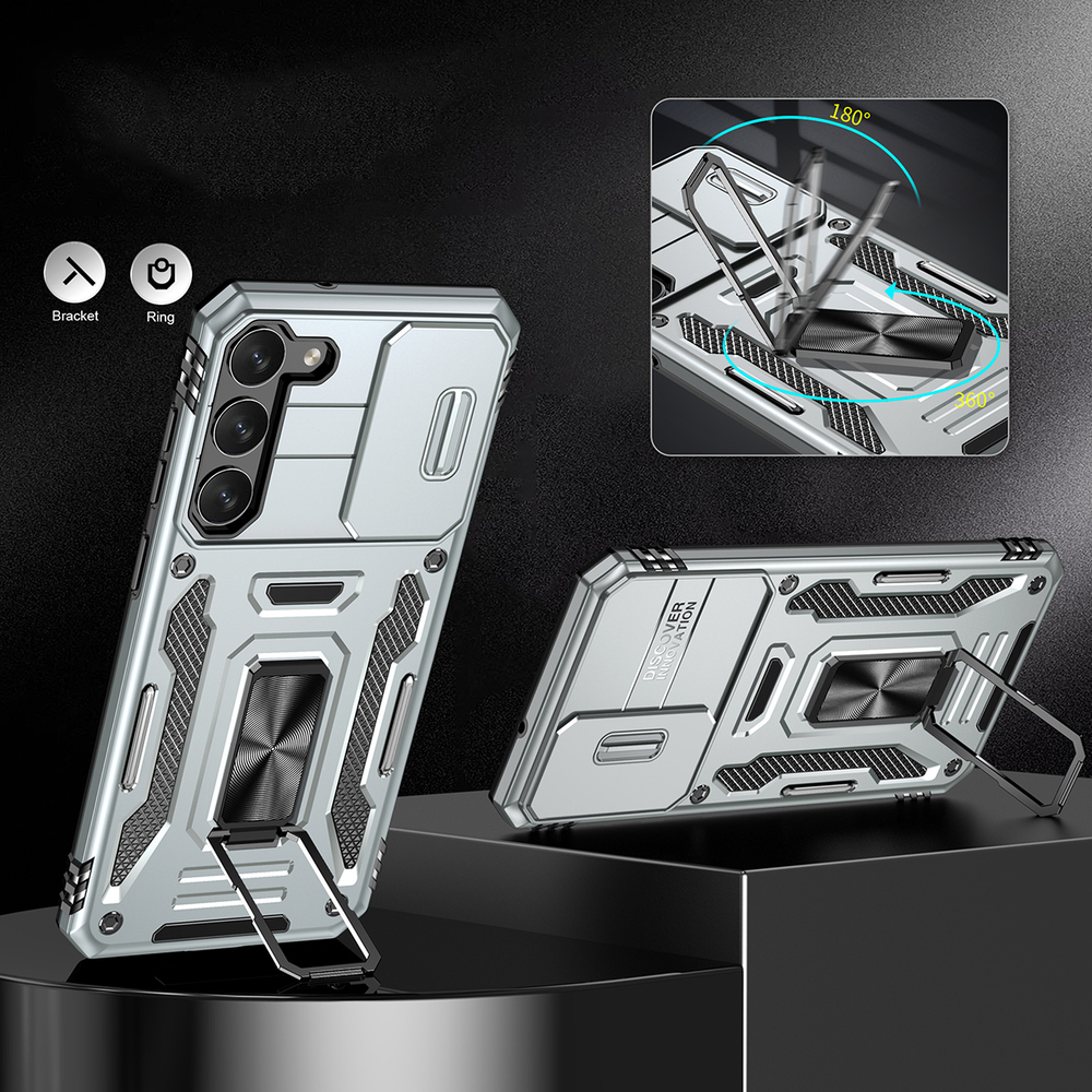 Чехол Safe Case с кольцом и защитой камеры для Samsung Galaxy S25+