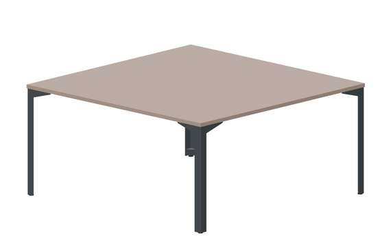 Составной стол на 2 рабочих места 158х156,6х75см, без отверстий