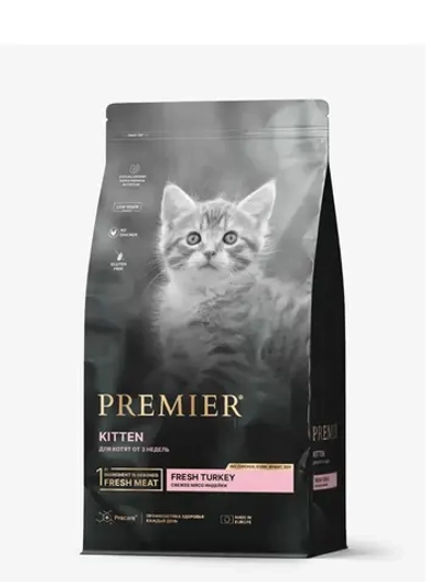 PREMIER Корм для котят свежая индейка 2 кг