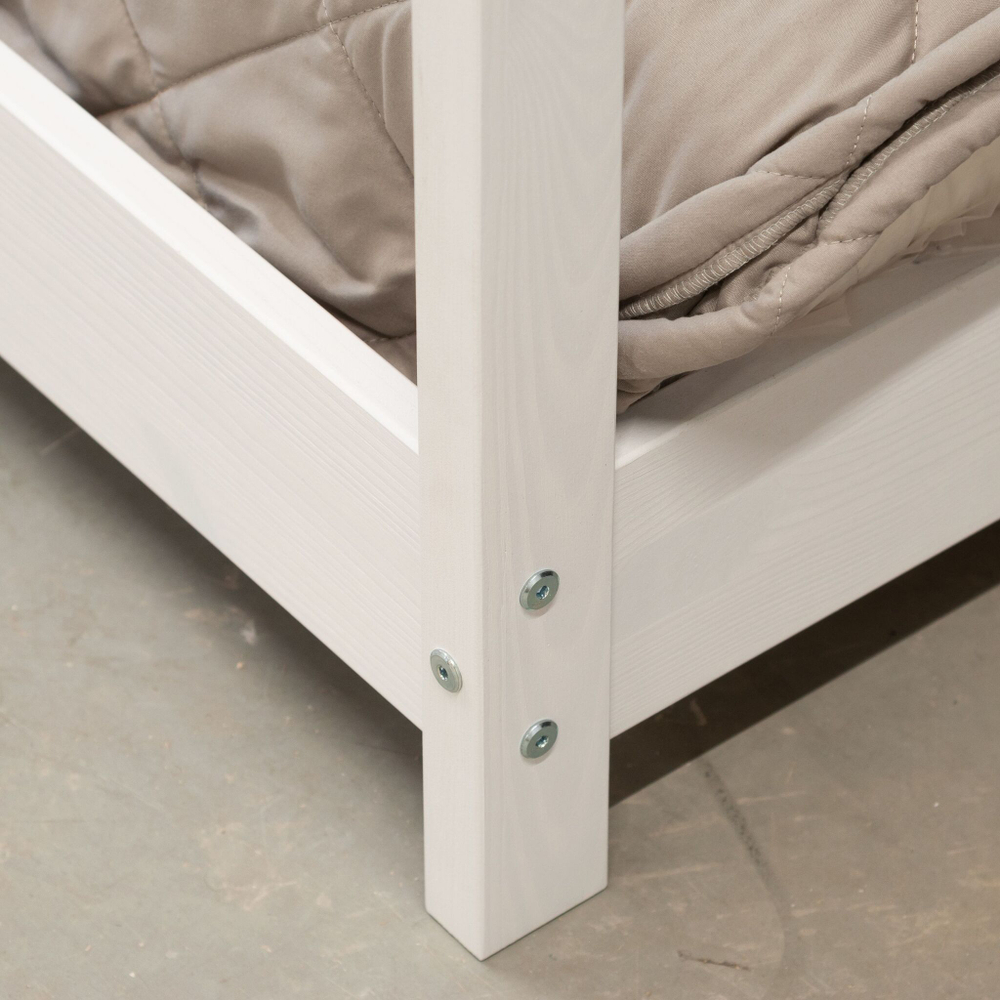 Кровать домик односпальная 90х190 Cozy, белая