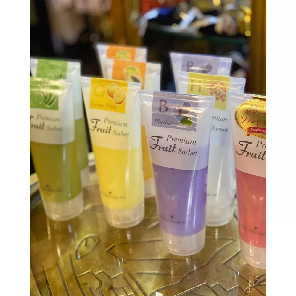 Cosmepro  Премиальный фруктовый скраб-сорбет для тела на основе соли «Малина» Космепро - Premium Fruit Sorbet Body Massage Salt Raspberry, 500 г