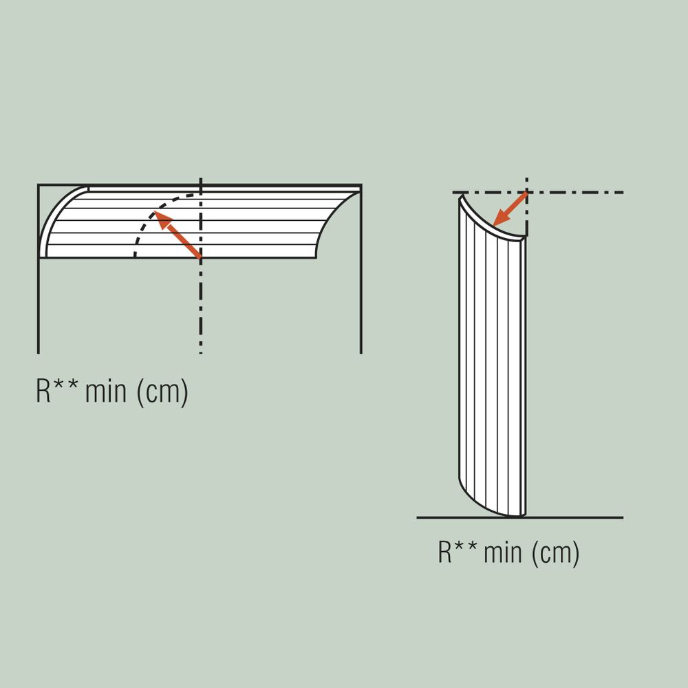 Гибкая декоративная панель Zigzag, 200x25 см