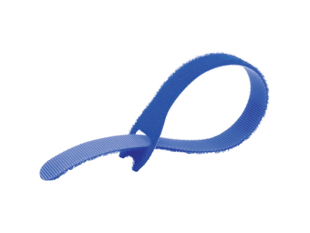 KUPO MEZ221-BL Molded EZ-Tie Cable, blue 20/13mm x 200mm Стяжка-хомут синяя, 10 шт