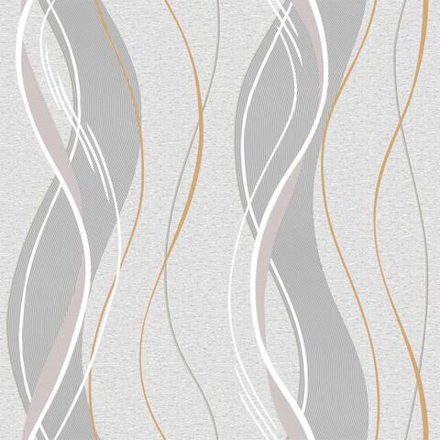 Обои в бобинах 0.53х200м Импульс серый
