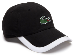 Теннисная кепка Lacoste Sport Contrast Border Lightweight Cap - black/white