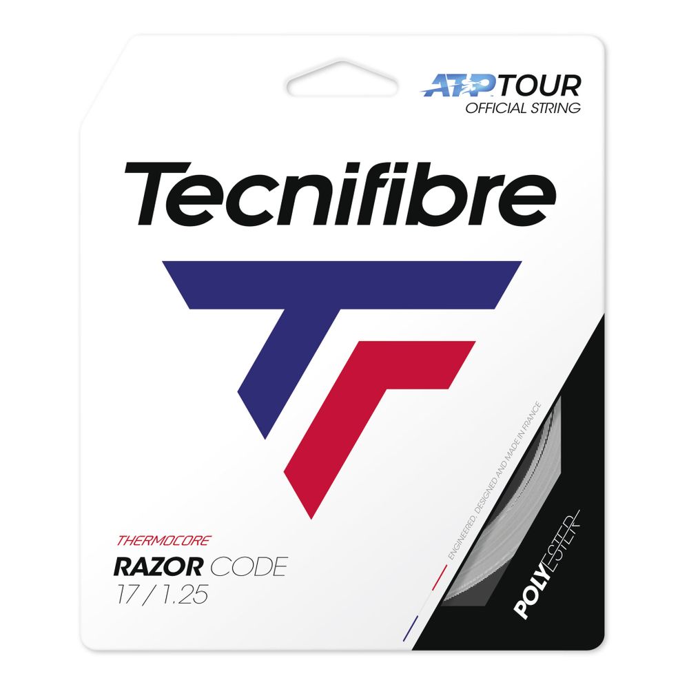 Струны теннисные Tecnifibre Razor Code 12m String Set - Grey