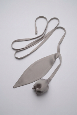 Пояс-галстук тюльпан пудровый