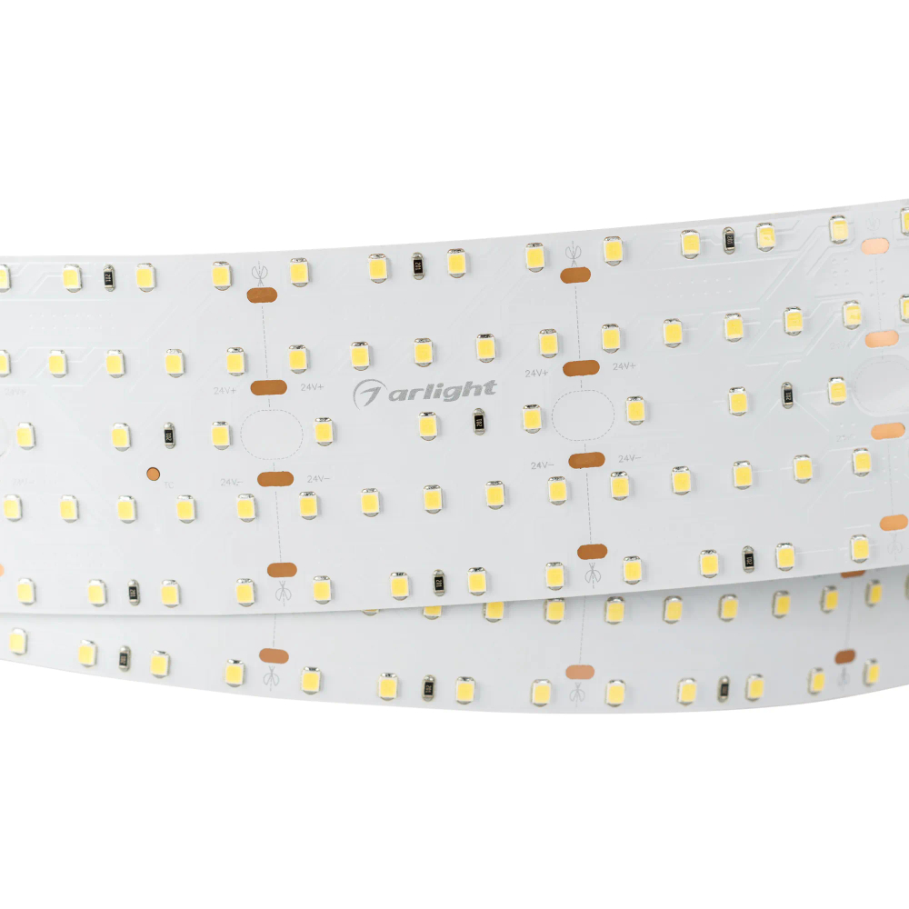 Светодиодная лента S2-2500 24V Warm 2700K 59mm (2835, 420 LED/m, LUX) (Arlight, 30 Вт/м, IP20) 023407