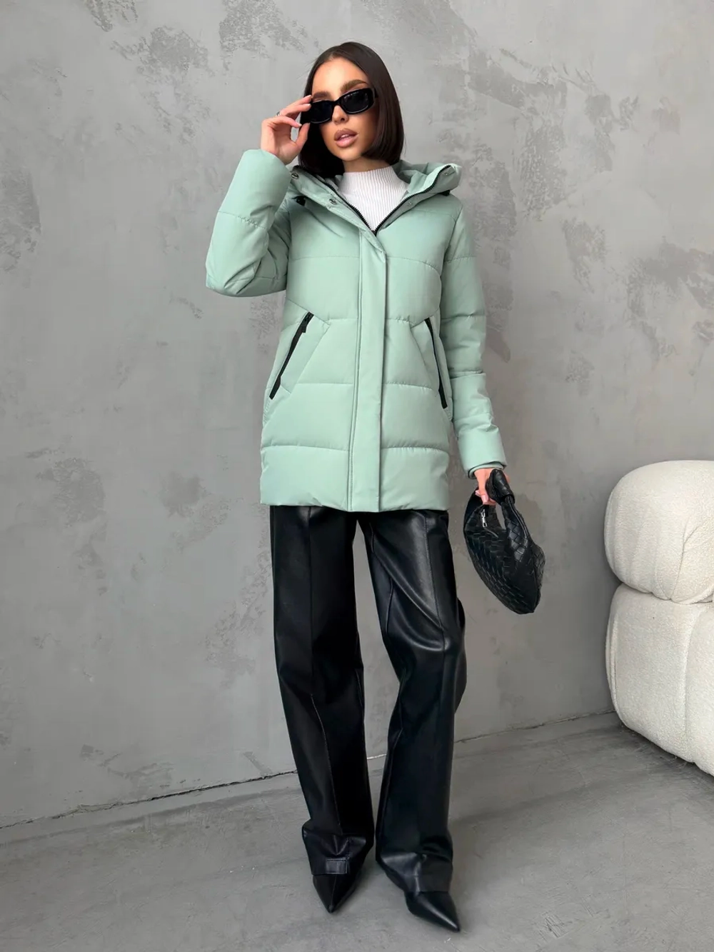 Куртка демисезонная с капюшоном удлиненная