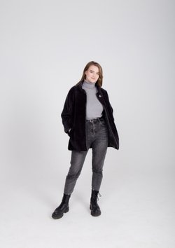 Мутоновая шуба из овчины