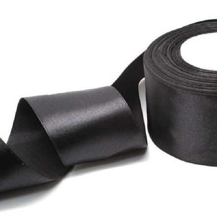 Лента Атлас чёрный 5 см