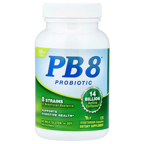 Nutrition Now, PB 8™, пробиотик, 120 вегетарианских капсул (7 млрд КОЕ в 1 капсуле)