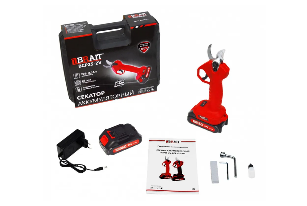 Секатор аккумуляторный BRAIT BCP25-2V