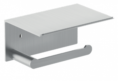 Держатель для туалетной бумаги с полочкой нерж. сталь VERONA 16876.S матовый