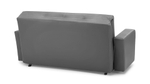 Диван Роин Galaxy Dark Grey 212*100*86 см, Серый Экокожа Аккордеон Фиеста