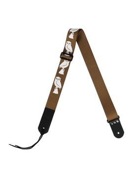 MZ-RG-5ApOwlH Ремень для гитары, хаки, аппликация Сова, MEZZO