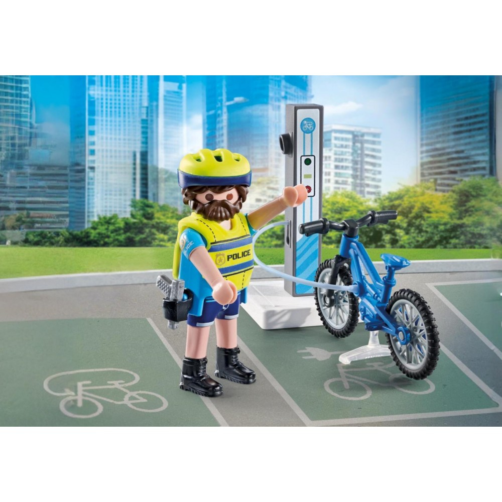 Игровой набор Playmobil 71732 Велопатруль полиции 71732 15 деталей — фото 4