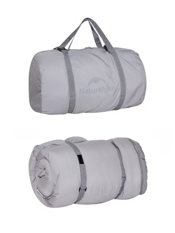 Спальный мешок Naturehike Oval PS200, 220х95 см, серый (NH20MSD03)