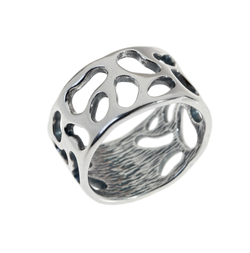 "Индиго" кольцо в серебряном покрытии из коллекции "Гауди" от Jenavi