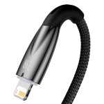 USB-A - Lightning Кабель Baseus Glimmer Charging+Data 2.4A 1-2m - Black