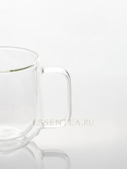 чашка стеклянная с ручкой