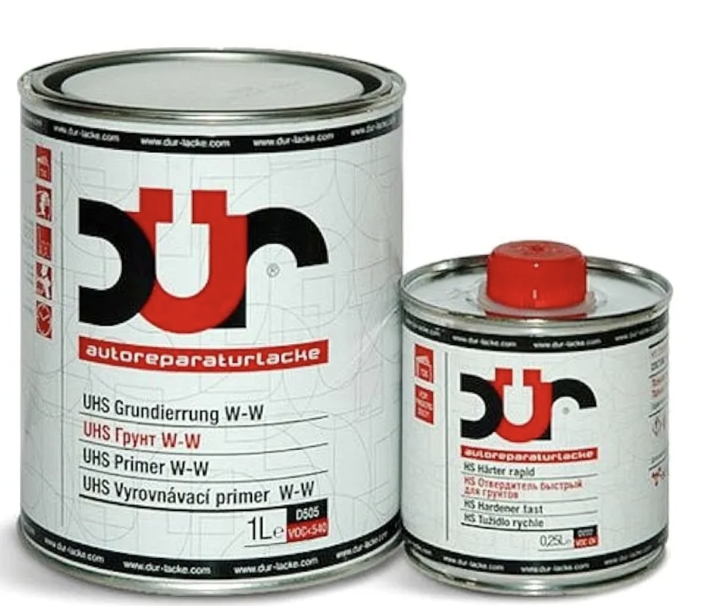 DUR D505 UHS W-W Грунт мокрый по мокрому (1л) белый