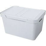 Контейнер универсальный с крышкой для хранения «LUXE», светло-бежевый, 38*27,6х22 см, 18л