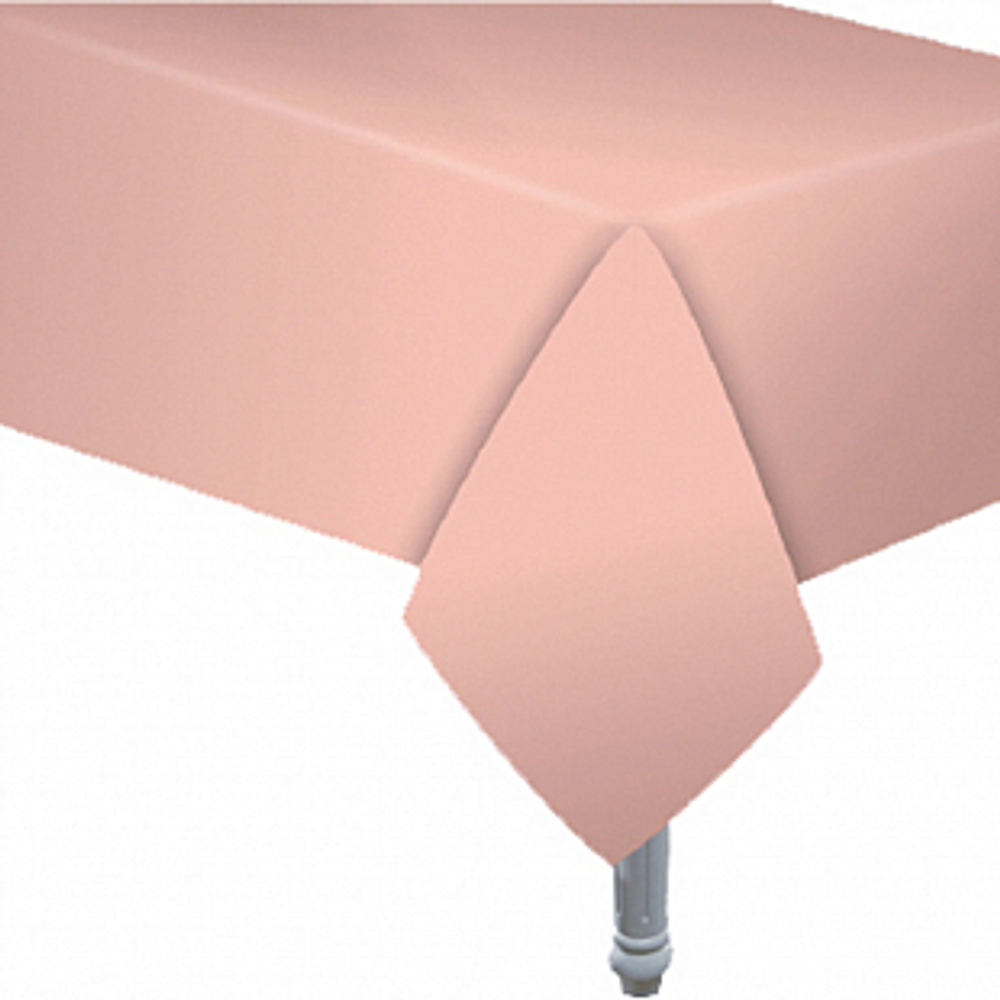 Скатерть "Делюкс" однотонная Макаронс, Персиковая / 2,7*1,37 м, 1