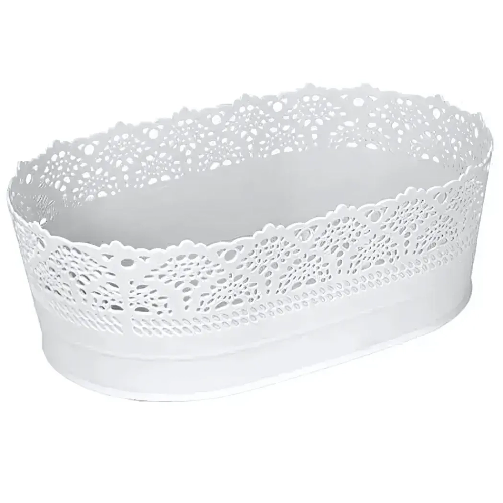 Сухарница АЖУР 22см Белый 0,08,15х0,22м