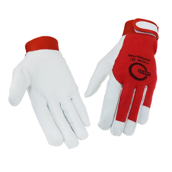 OSA START WorkMaster STG0110, Перчатки со вставкой из козьей кожи (10/100)