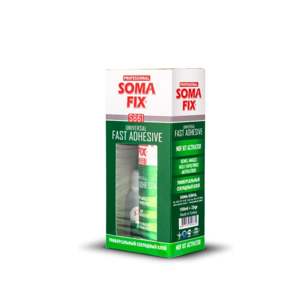 КЛЕЙ SOMAFIX С АКТИВАТОРОМ 100МЛ + 25ГР