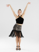 Юбка для латины с бахромой