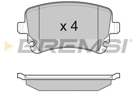 BREMSI - BP3086-BMS - Brake Pad Set, disc brake
