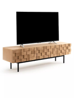 Тумба под телевизор напольная Лоред 160 см дуб, металл, ДСП